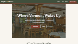 Thumbnail of the Maple Leaf Diner website